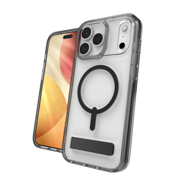 ZAGG Santa Cruz Snap – Backcover – für Apple iPhone 17 Pro Max, Schwarz/Transparent, bis 4 m Sturzsicher