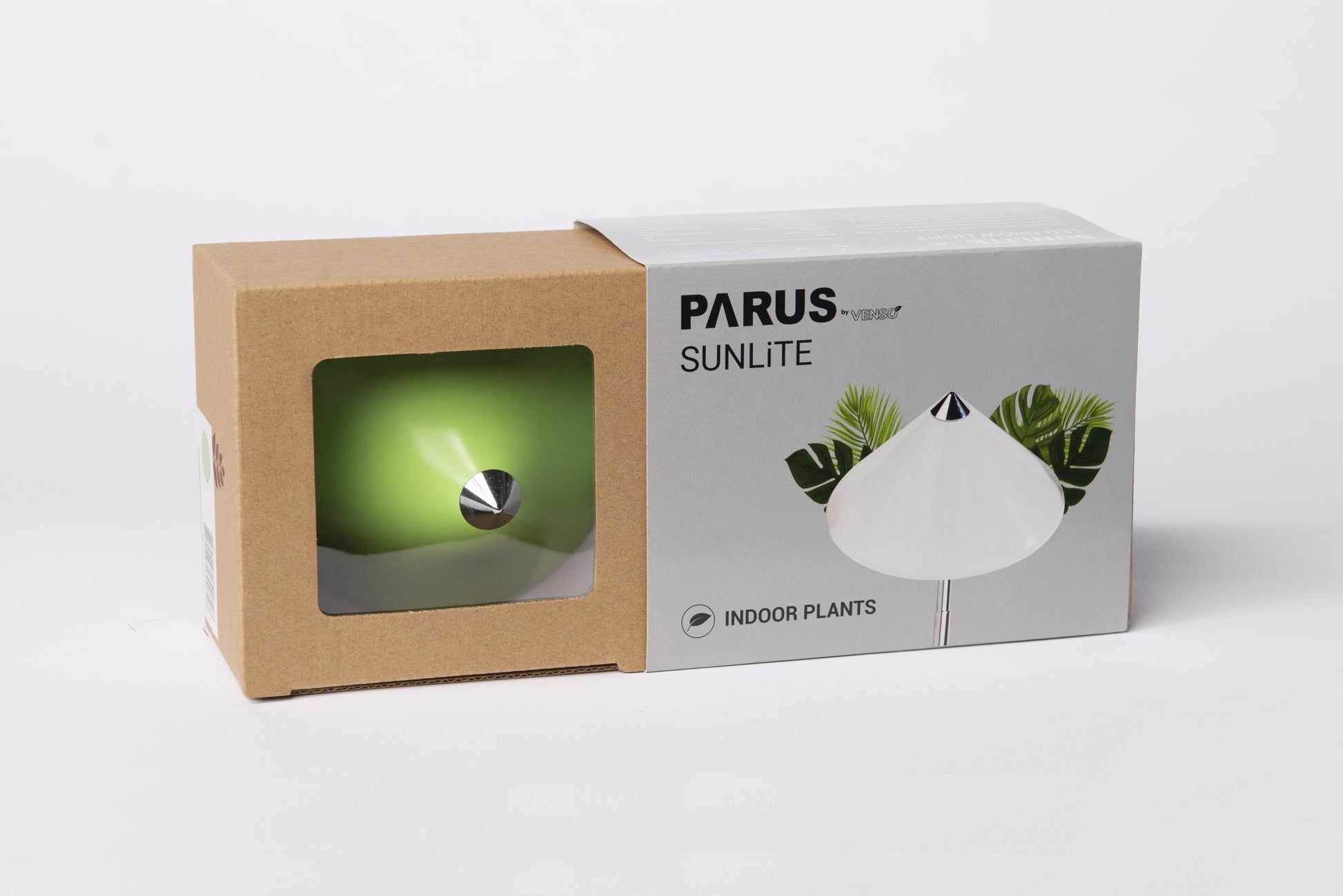 Venso EcoSolutions Pflanzenleuchte SunLite – 660 lm, 7 W, 5084 K, IP54, grün/chrom, Vollspektrum