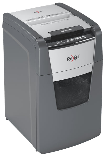 Rexel Optimum AutoFeed+ 150X A – Kreuzschnitt 4 × 28 mm, automatische Papierzufuhr 150 Blatt