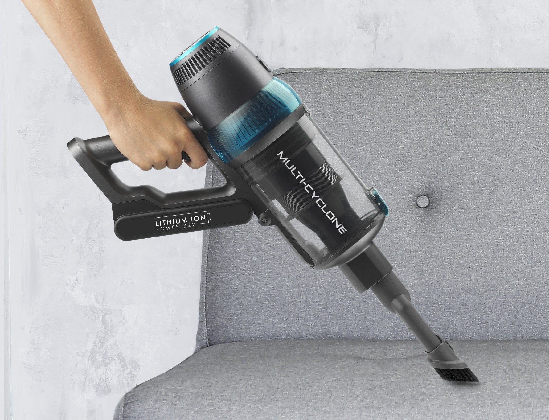 Trisa Akkustaubsauger Quick Clean Professional T9621, 2-in-1 – 80 Min, 600 W, 0,30 l