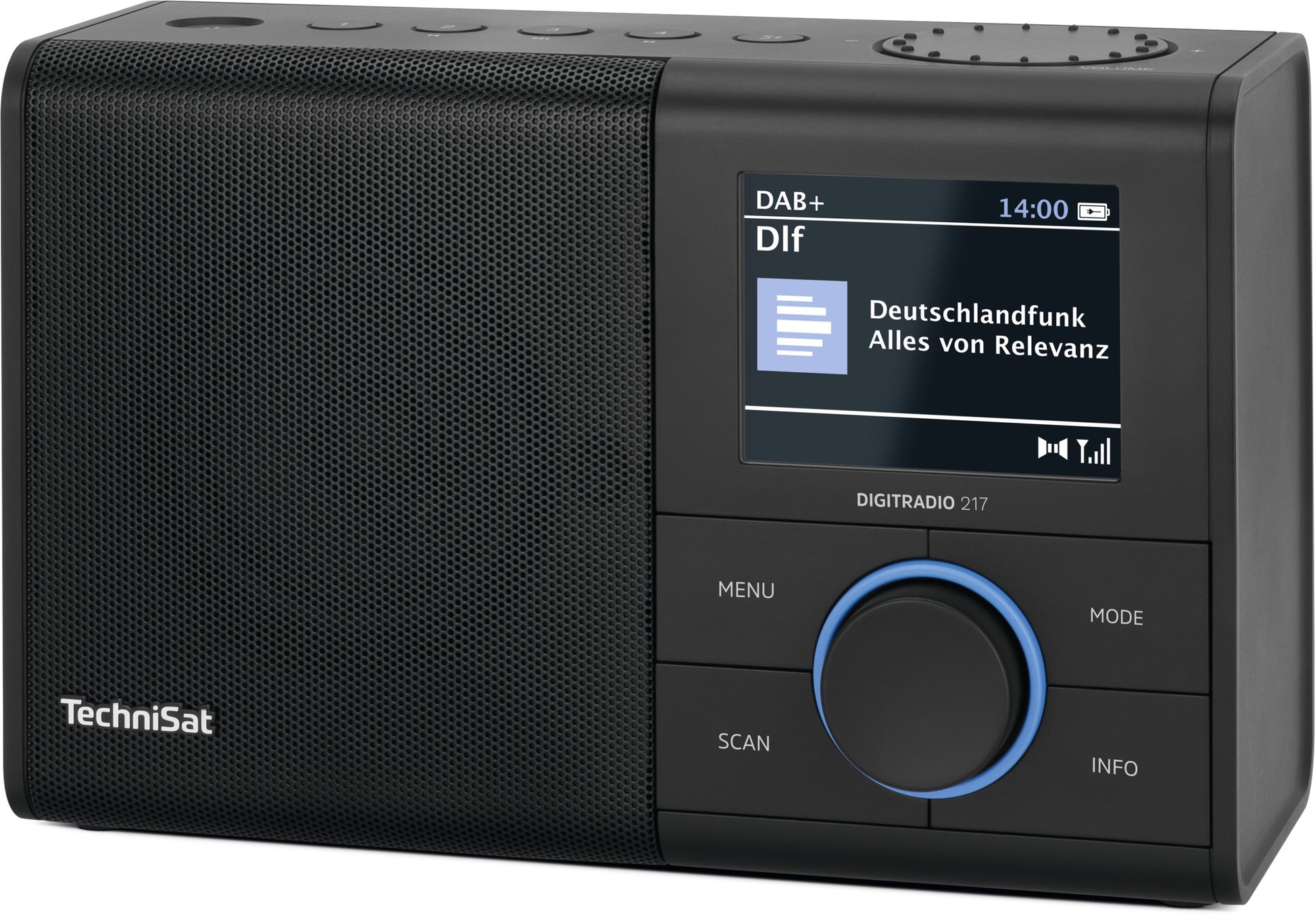 TechniSat DigitRadio 217 – Tragbares DAB+ Radio, UKW, Bluetooth – Schwarz