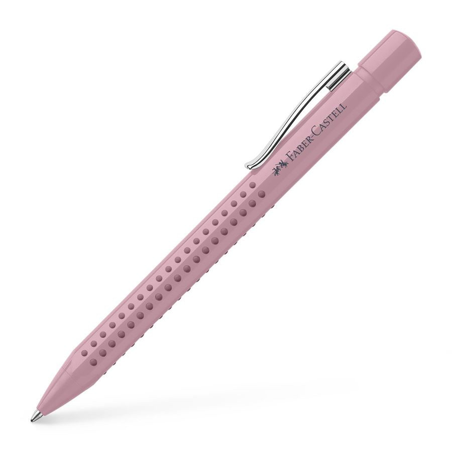 Faber-Castell GRIP 2010 Kugelschreiber – Blau, Druck, Pink, dokumentenecht, nachfüllbar