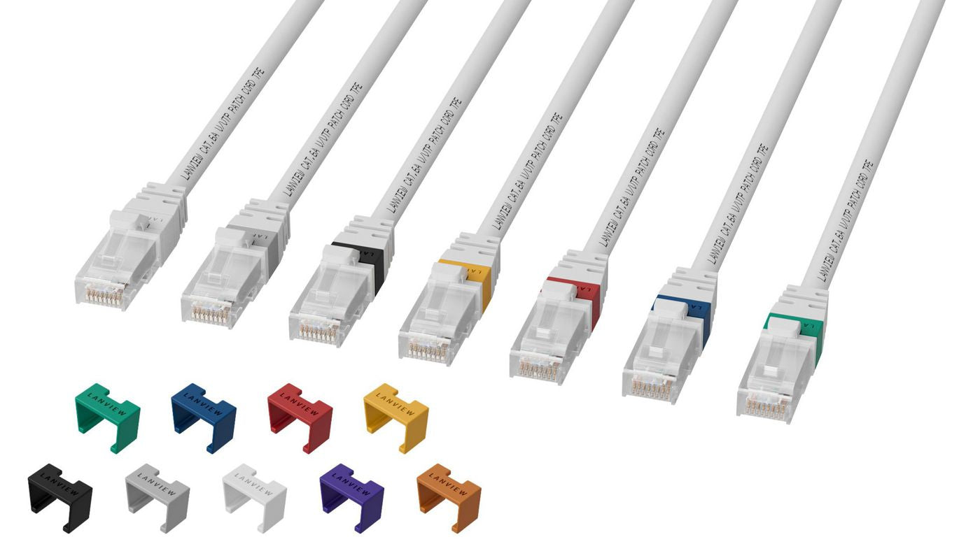 Lanview LV-UTP6A0025W Patchkabel – Cat6A S/FTP (S‑STP), 0,25 m, Weiss, LSZH, RJ‑45