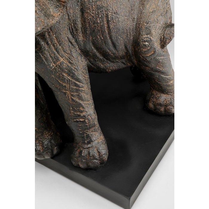 KARE Design Elefanten Buchstütze 2 Stück – Polyresin – Braun – 310×250×210 mm