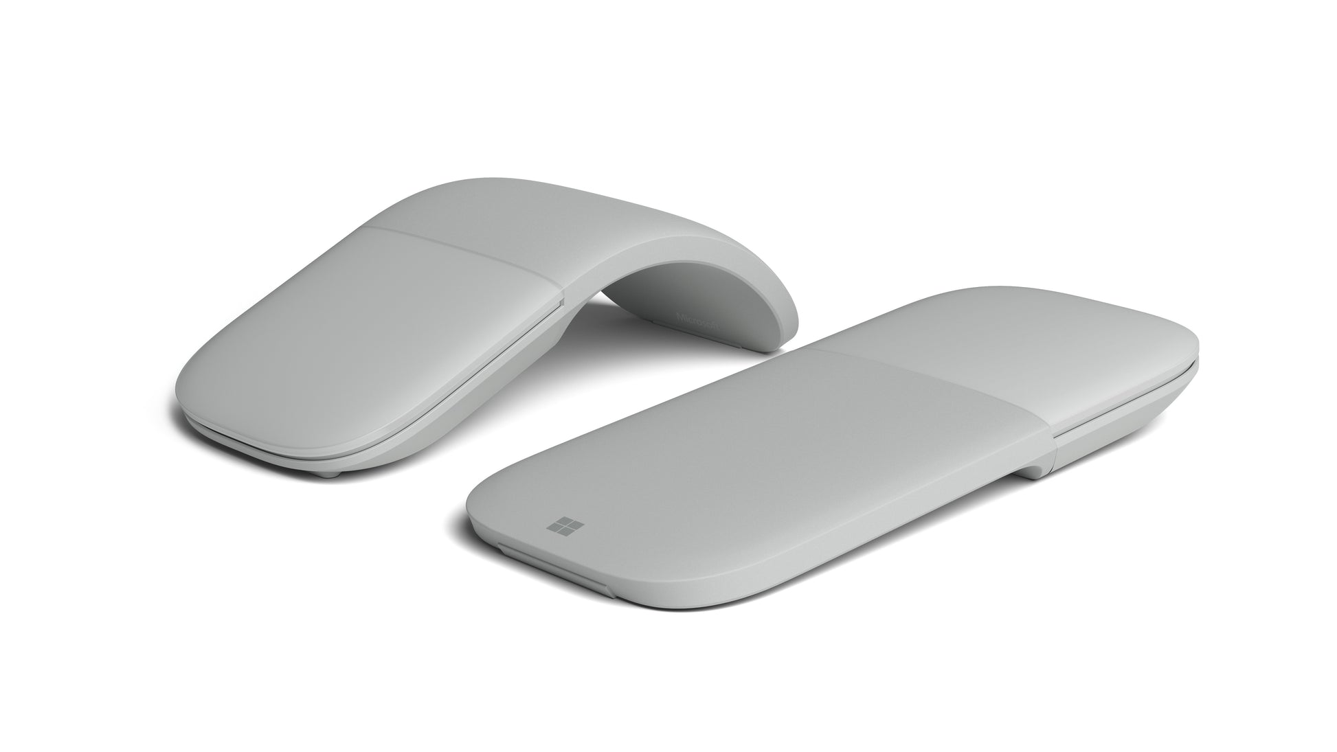 Microsoft Surface Arc Maus – kabellos, Bluetooth, hellgrau