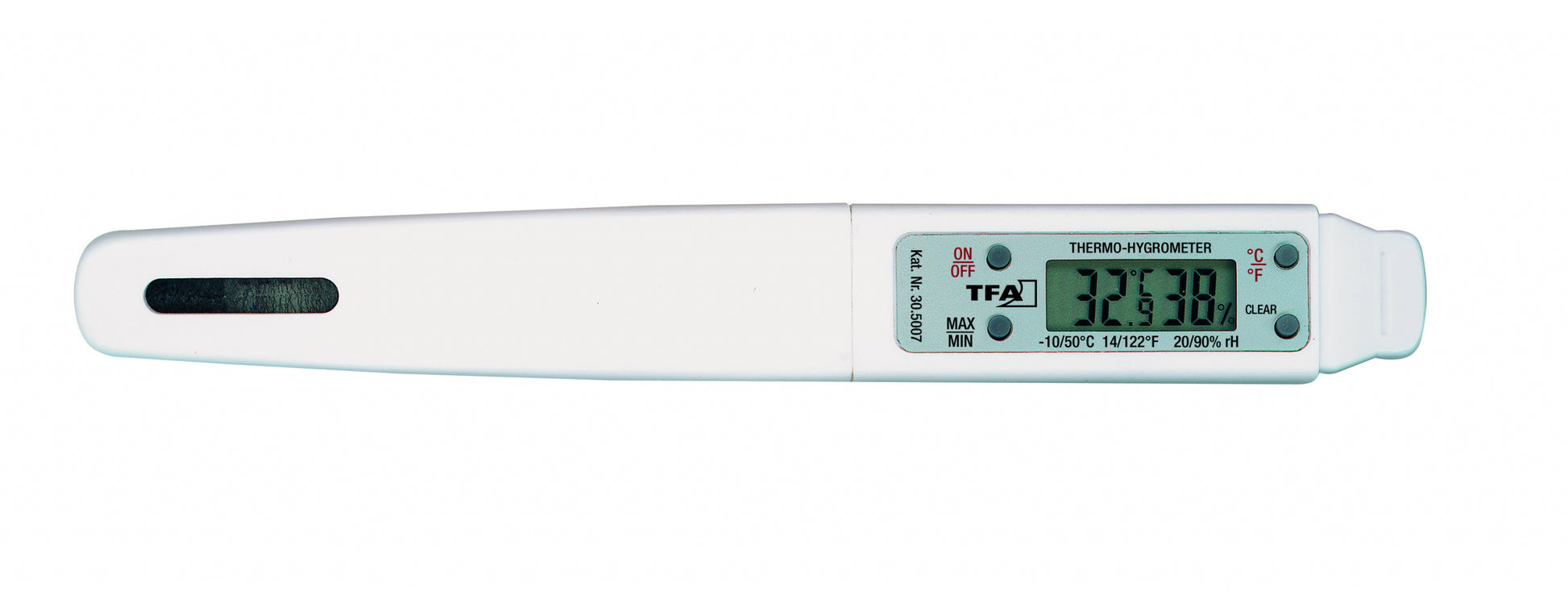 TFA-Dostmann 30.5007 Temperatur-/Feuchtesensor – Kabellos, −10–50 °C, 20–90 %, Innen