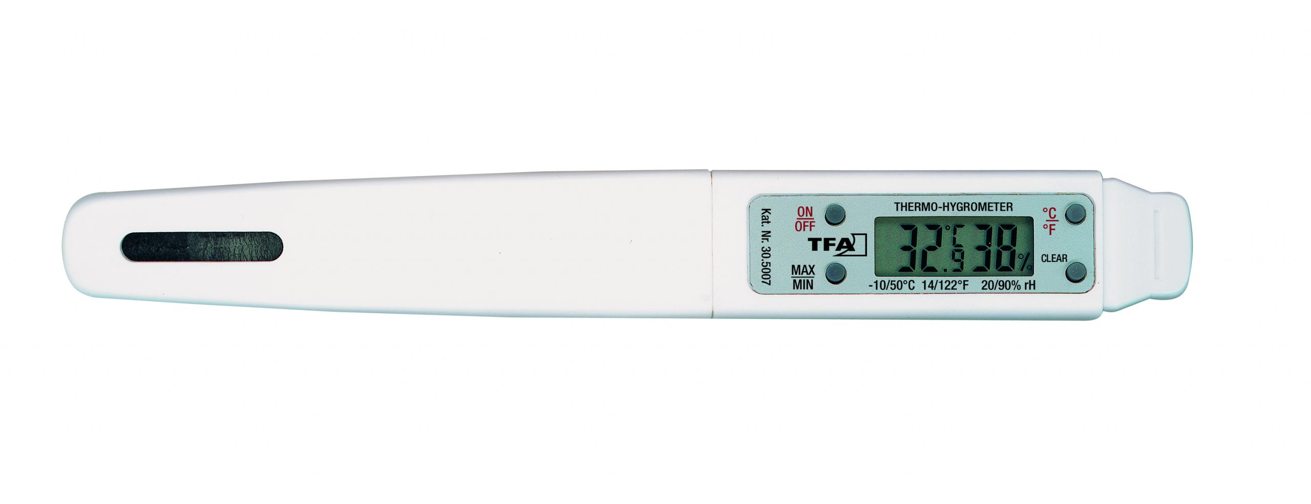 TFA-Dostmann 30.5007 Temperatur-/Feuchtesensor – Kabellos, −10–50 °C, 20–90 %, Innen