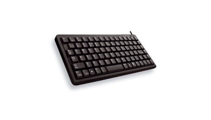 Cherry G84-4100 – Tastatur, kabelgebunden (PS/2), US-Layout (EN), TKL (ohne Ziffernblock), schwarz