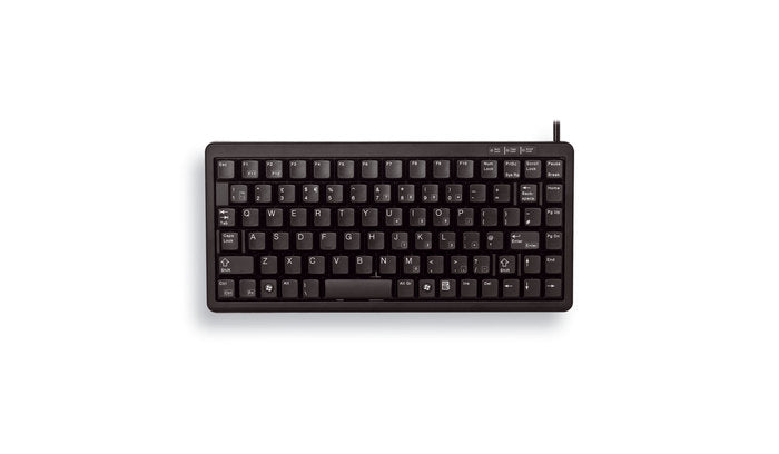 Cherry G84-4100 – Tastatur, kabelgebunden (PS/2), US-Layout (EN), TKL (ohne Ziffernblock), schwarz