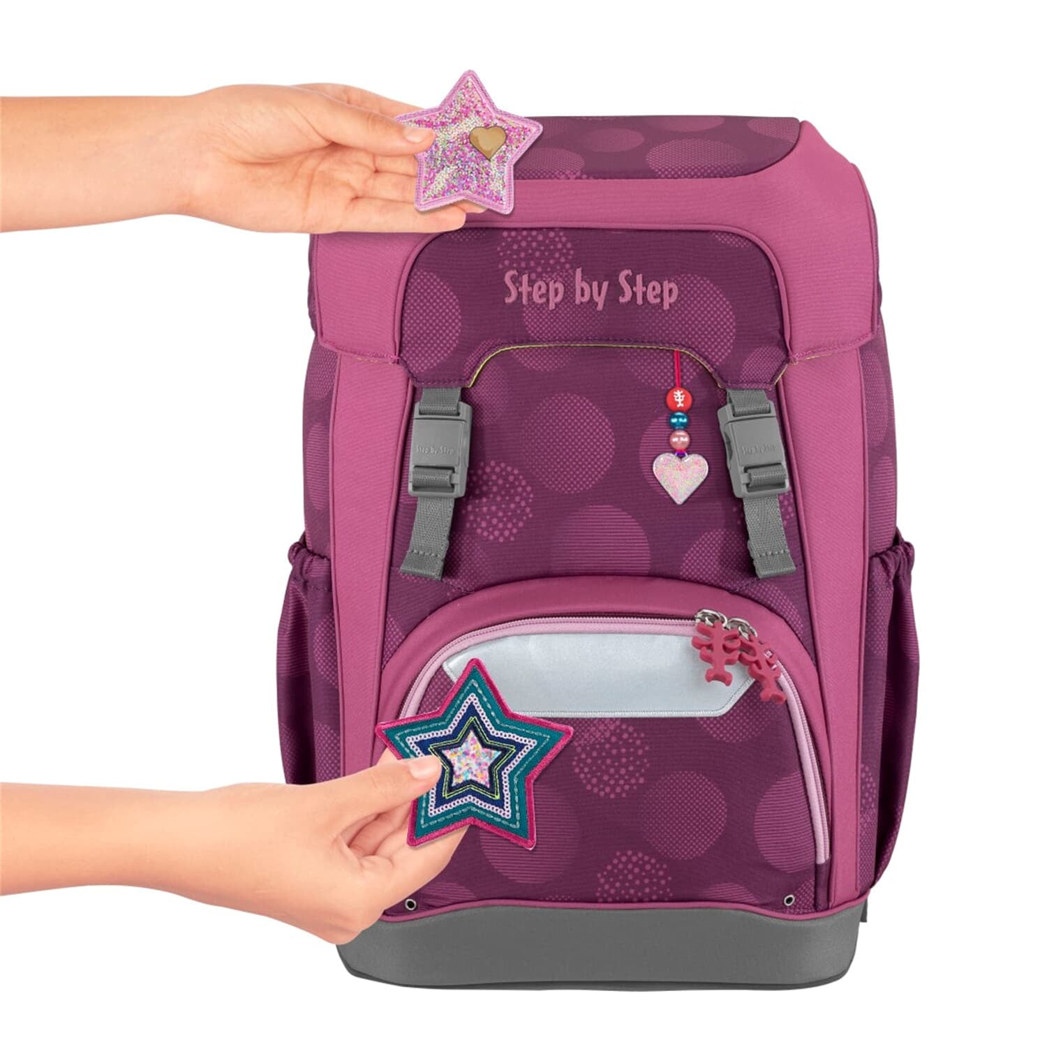 Step by Step Schulrucksack-Set GIANT – 5-teilig – Glamour Star Astra