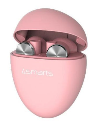 4smarts Pebble TWS In-Ear – mit Ladecase, Rosa, BT 5.0