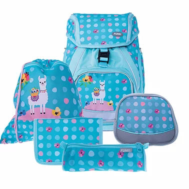 Funki Schulrucksack-Set Flexy-Bag – 5-teilig – Lama