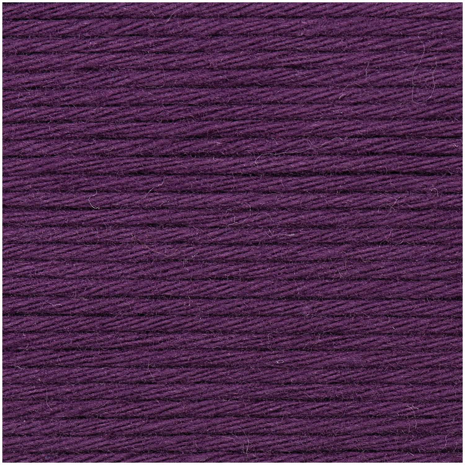 Rico Design Creative Cotton Garn Lila – 50 g, 85 m, Baumwolle, Nadel 5 mm