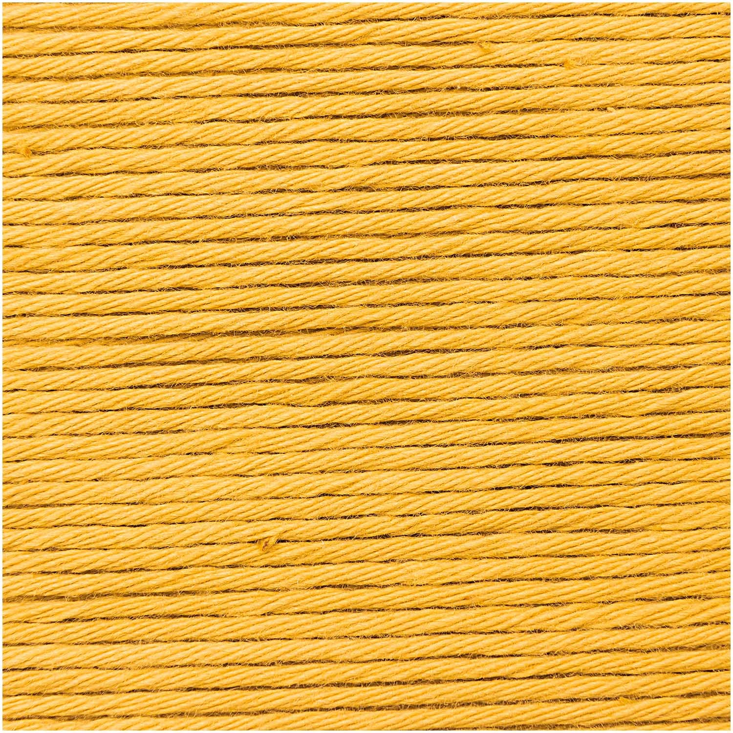 Rico Design Creative Cotton Aran Garn Blassgelb – 50 g, 85 m, Nadel 4 mm, 100% Baumwolle