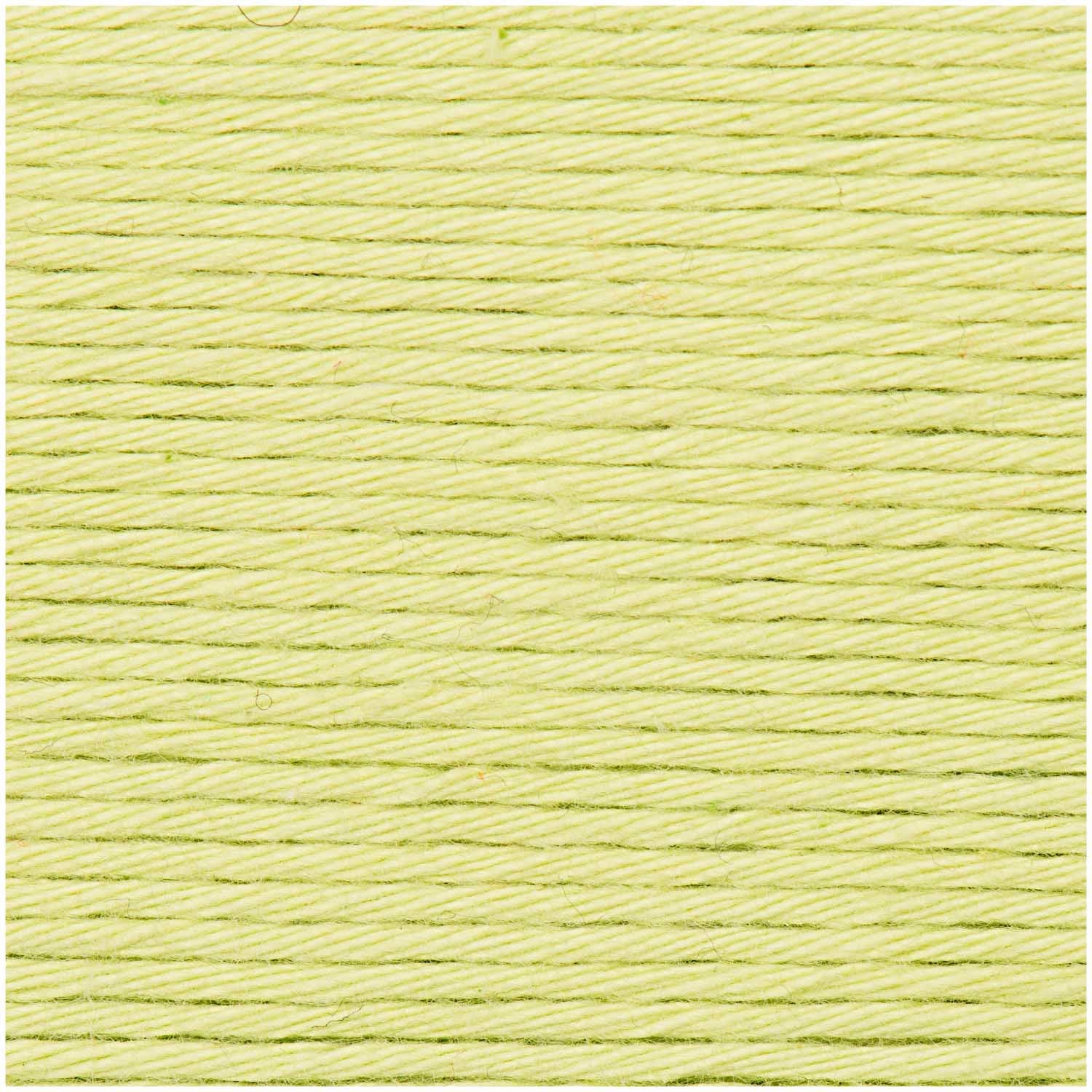 Rico Design Creative Cotton Garn Gelbgrün – Aran, 50 g, 85 m, Nadel 4 mm, 100% Baumwolle, 1 Stk.