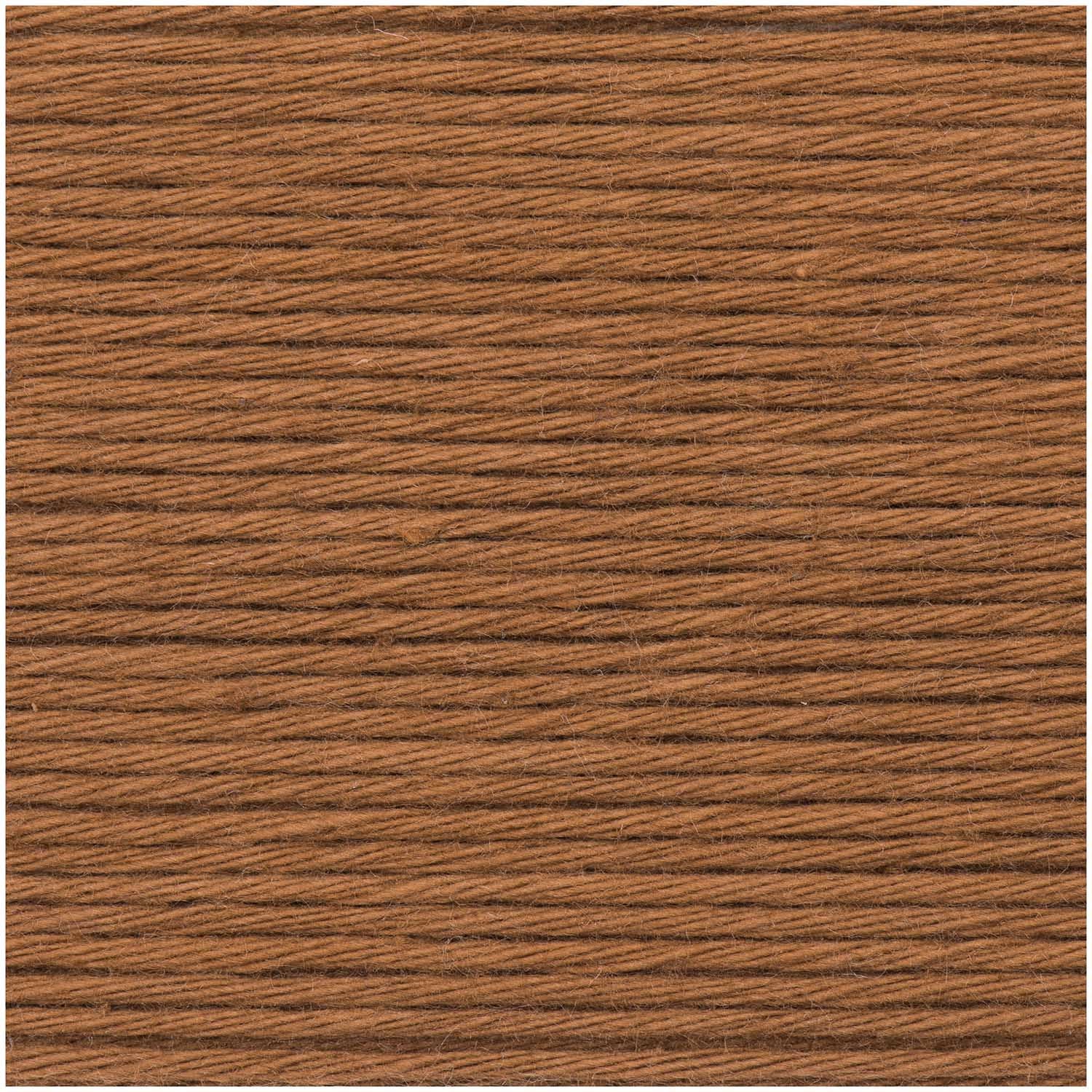 Rico Design Creative Cotton Aran Garn Baumwolle Aschbraun – 50 g, 85 m, Nadel 4 mm, 1 Stk.