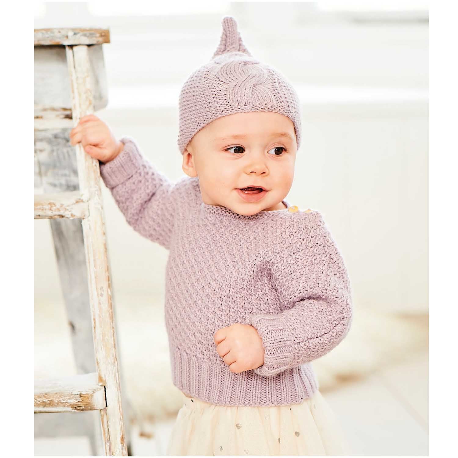 Rico Design Baby Dream DK Luxury Touch Uni Garn Flieder – 50 g, 115 m, Nadel 4 mm, 50% Polyamid/50% Polyacryl