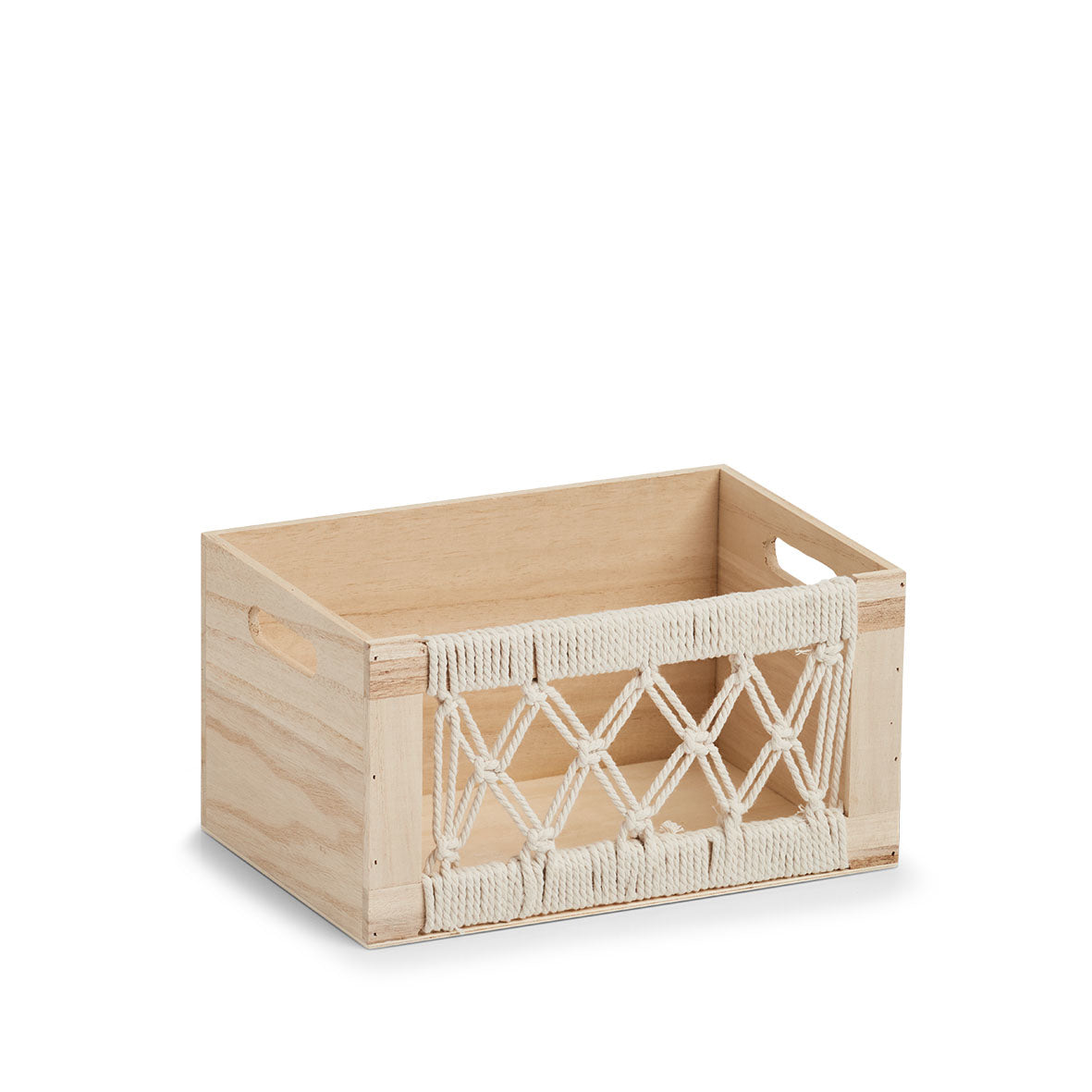 Zeller Present Aufbewahrungsbox – Holz – Beige – mit Griff – 300 × 200 × 160 mm