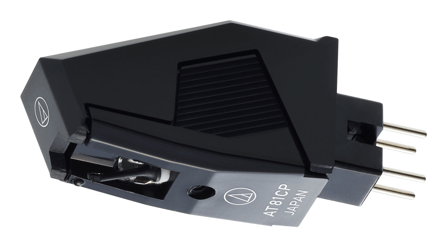Audio-Technica AT81CP – Tonabnehmer – konischer Schliff – 3,5 mV – 1,25 g – inkl. Headshell – schwarz