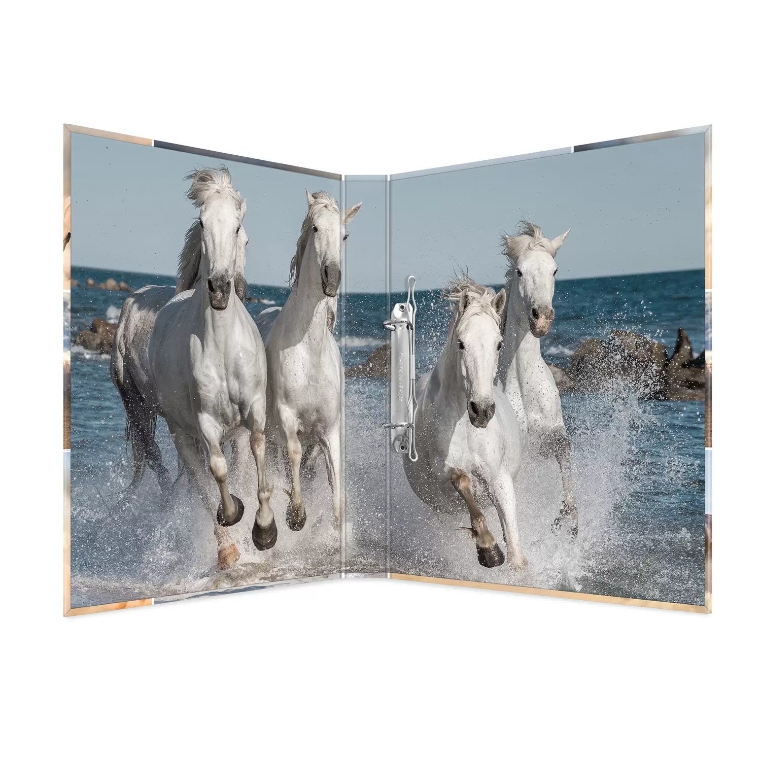 HERMA Zeigebuch Animals – A4 Hochformat – 2-Ring Bügelmechanik, Rücken 35 mm – Mehrfarbig, Karton, mit Niederhalte