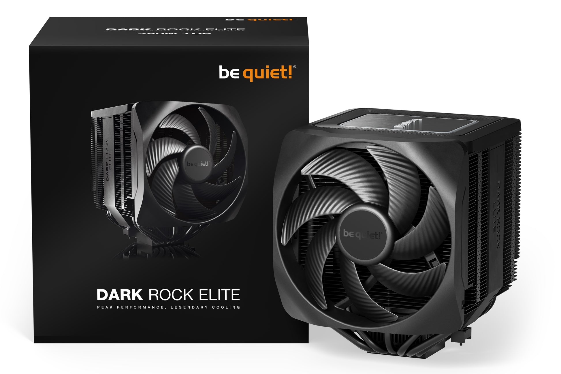 be quiet! be quiet Dark Rock Elite – CPU-Kühler – 2×13,5 cm, 7 Wärmerohre, für LGA 1700, AM5, AM4 und andere