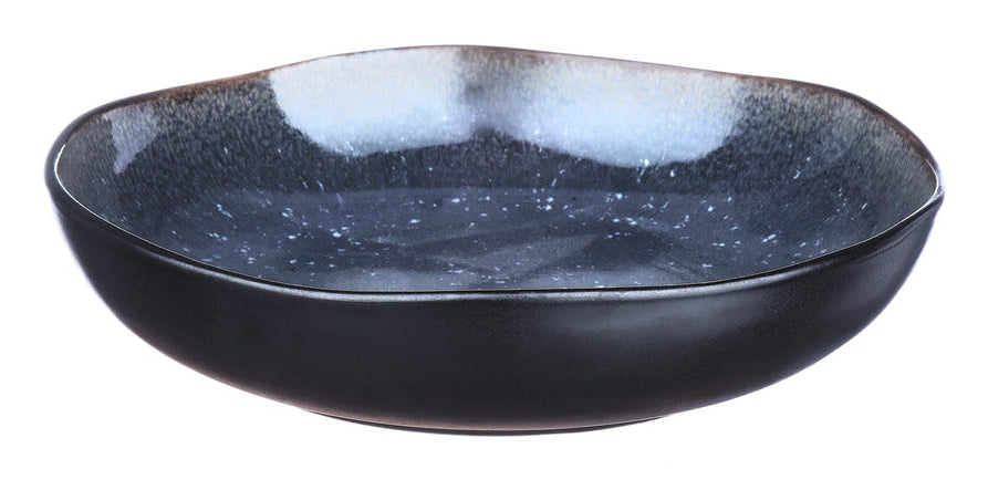 Björn IRIS Suppen- und Pastateller – Steinzeug, Dunkelblau, Ø 22,5 cm, 6 Stück