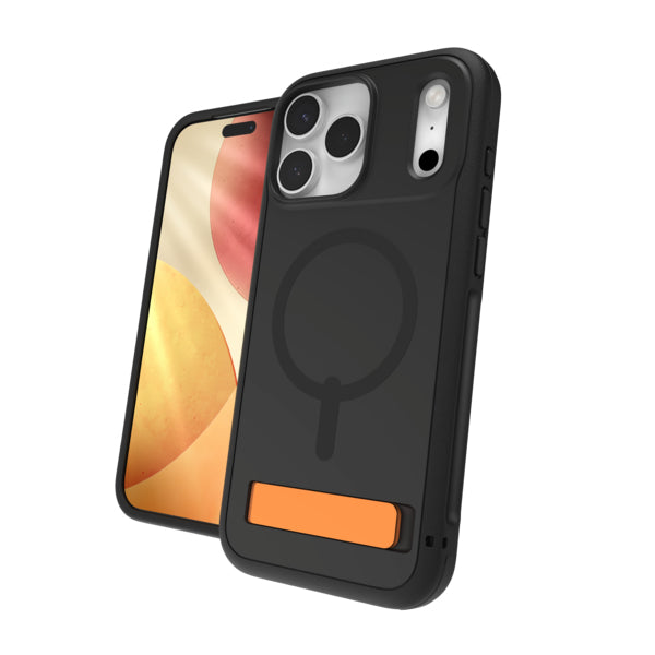 ZAGG Sedona Snap Backcover – für Apple iPhone 17 Pro Max, mit Ständer, Graphen, Schwarz, bis 4 m Sturzsicher