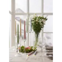 Star Trading LED-Dinnerkerze – 26 cm – gelb, 2-teilig – batteriebetrieben, Timer