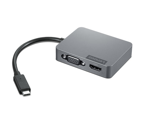 Lenovo 4X91A30366 Multiport-Adapter – USB-C, 1× HDMI, 1× VGA, 1× USB-A, GbE, für Lenovo