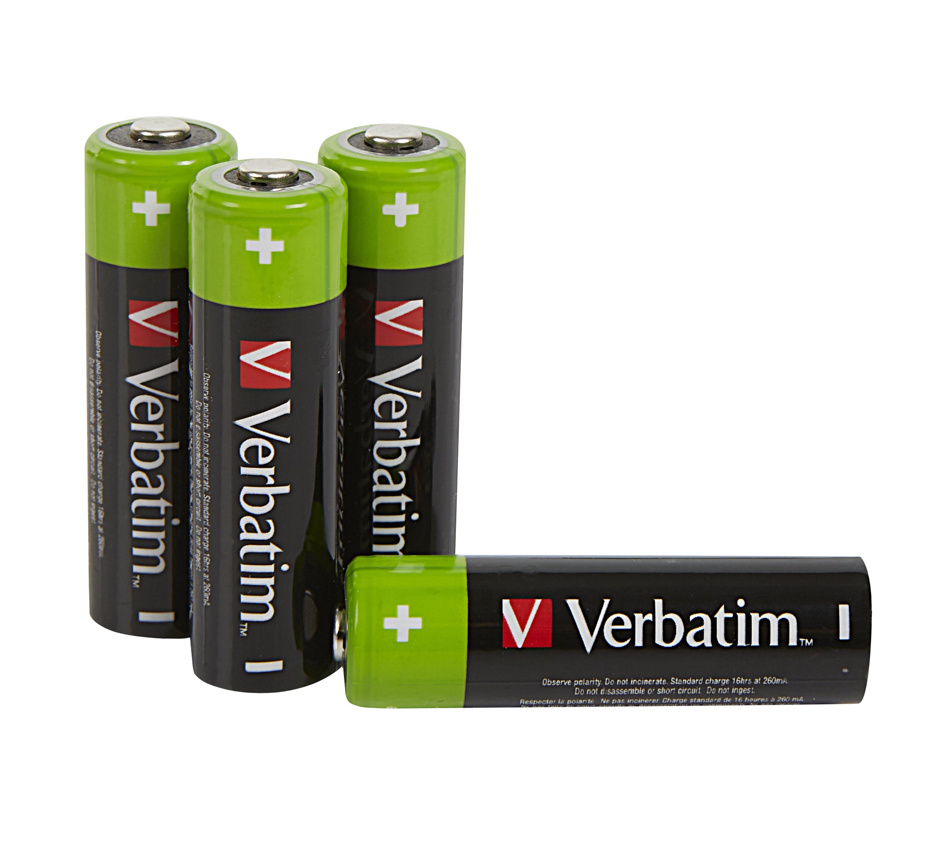 Verbatim AA Akkus, NiMH, 2500 mAh, 1,2 V – 4 Stk.