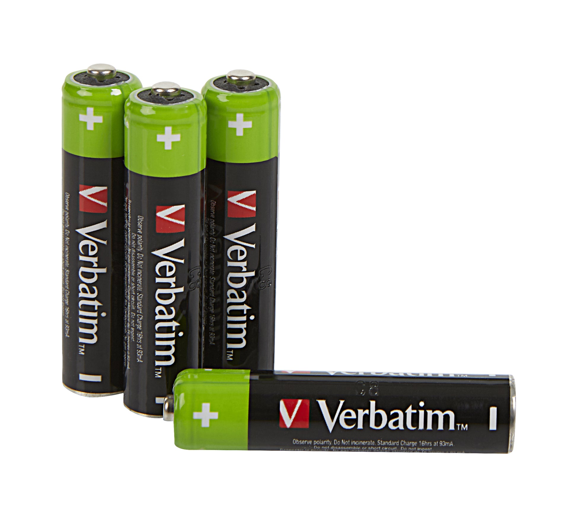 Verbatim AAA Akkus – NiMH, 950 mAh, 1,2 V – 4 Stk.