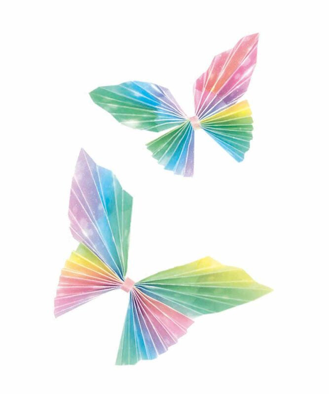 URSUS Origamipapier – 15 × 15 cm, Mehrfarbig, Transparent, 115 g/m² – 50 Blatt
