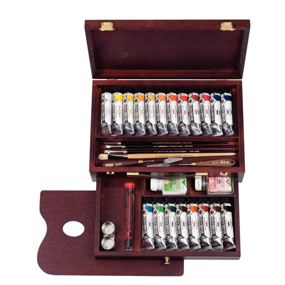 Royal Talens Rembrandt Acrylfarbe – 20 Farben (20×40 ml, 2×75 ml) – Tuben im Holzkasten