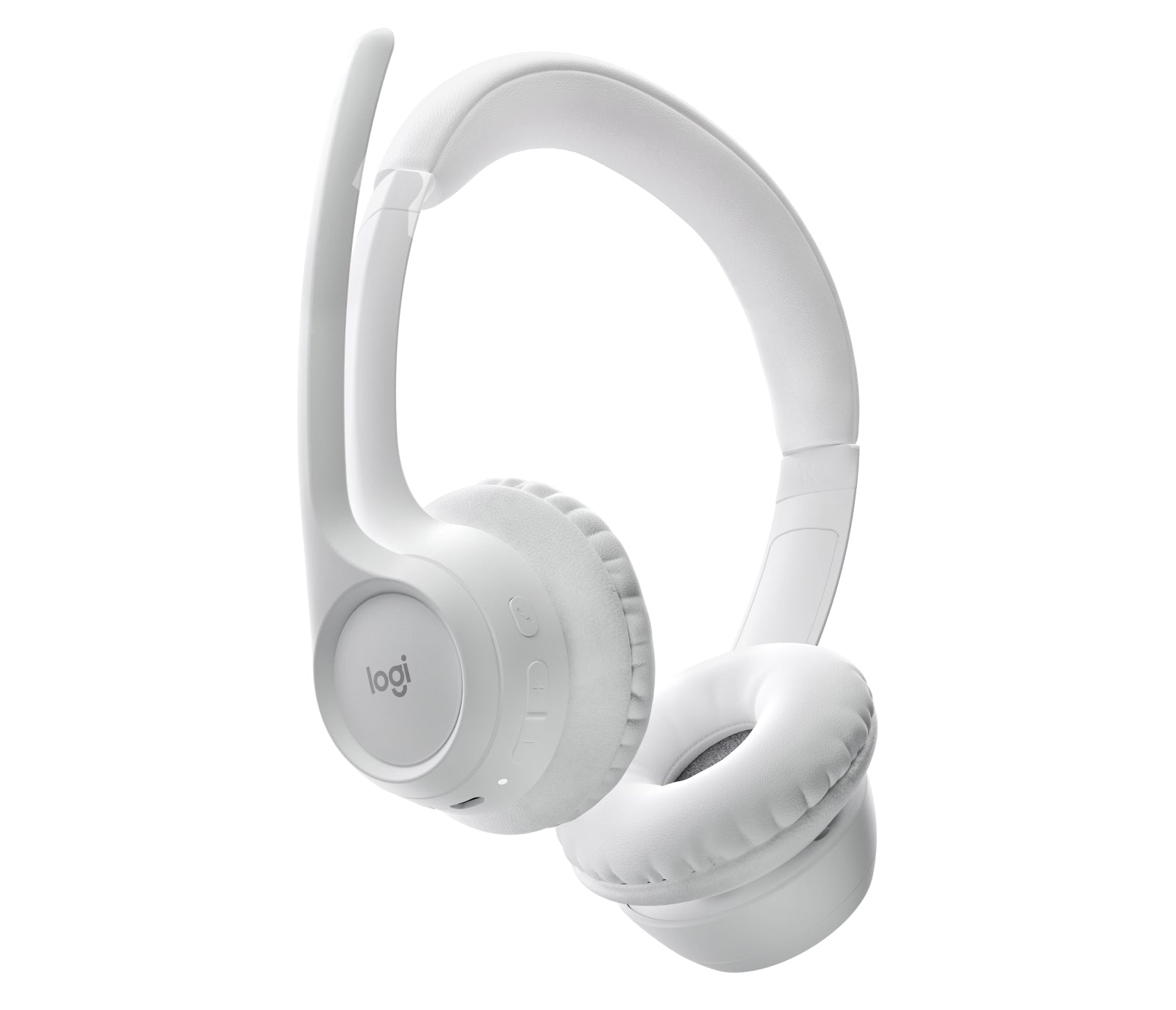 Logitech Zone 300 – Duo On-Ear Headset – Bluetooth 5.3, ANC – grauweiss – für PC/Mac/Android, u. a. – bis 16 h