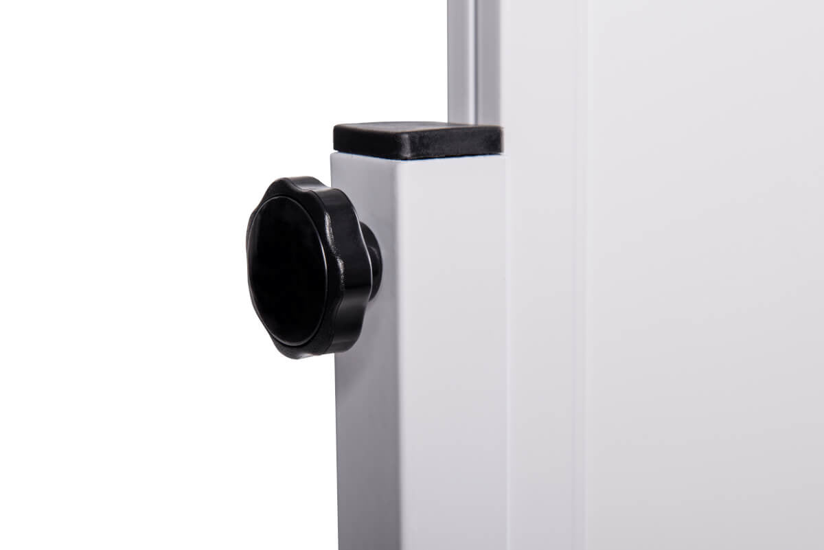 MAUL Whiteboard – 100 × 180 cm, Aluminiumrahmen, mobil