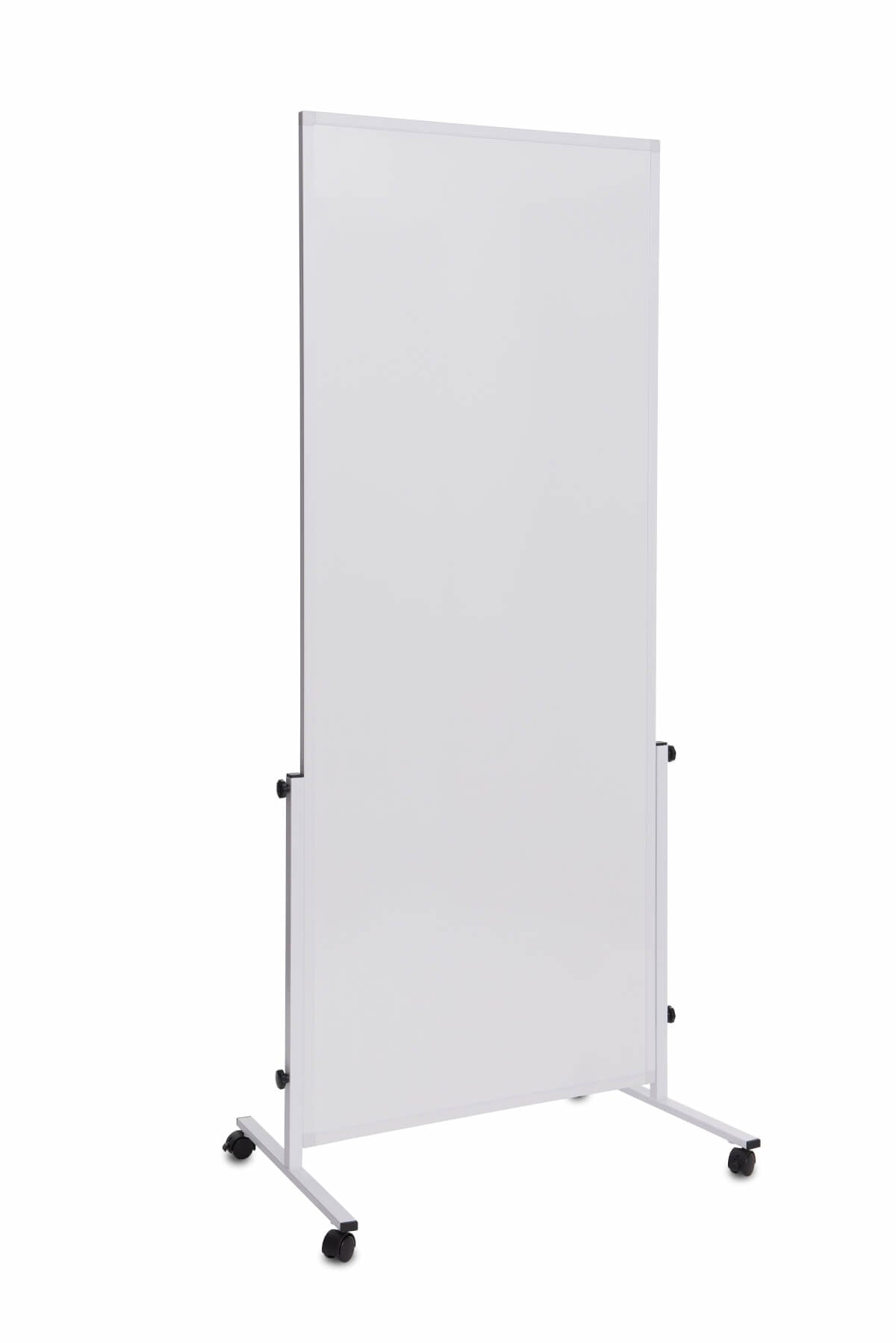 MAUL Whiteboard – 75 × 180 cm, Aluminiumrahmen, mobil