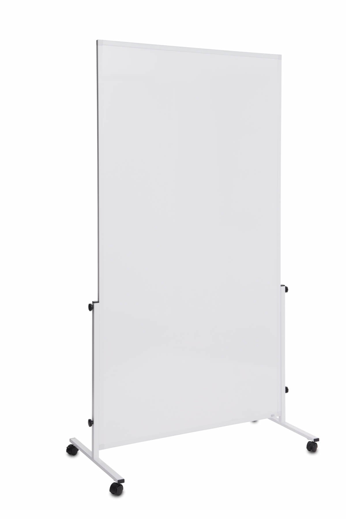 MAUL Whiteboard – 100 × 180 cm, Aluminiumrahmen, mobil