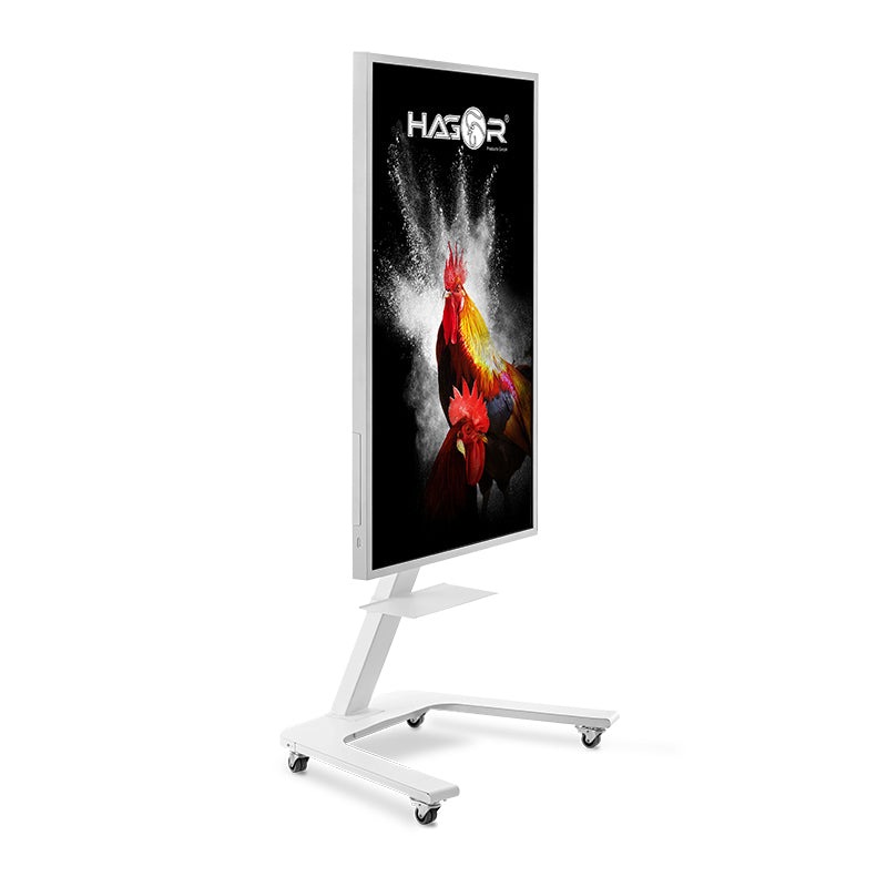 Hagor TV-Wagen – 65" – VESA 200×200–400×400 – bis 45 kg, mit Rollen, drehbar, für Samsung WM65R