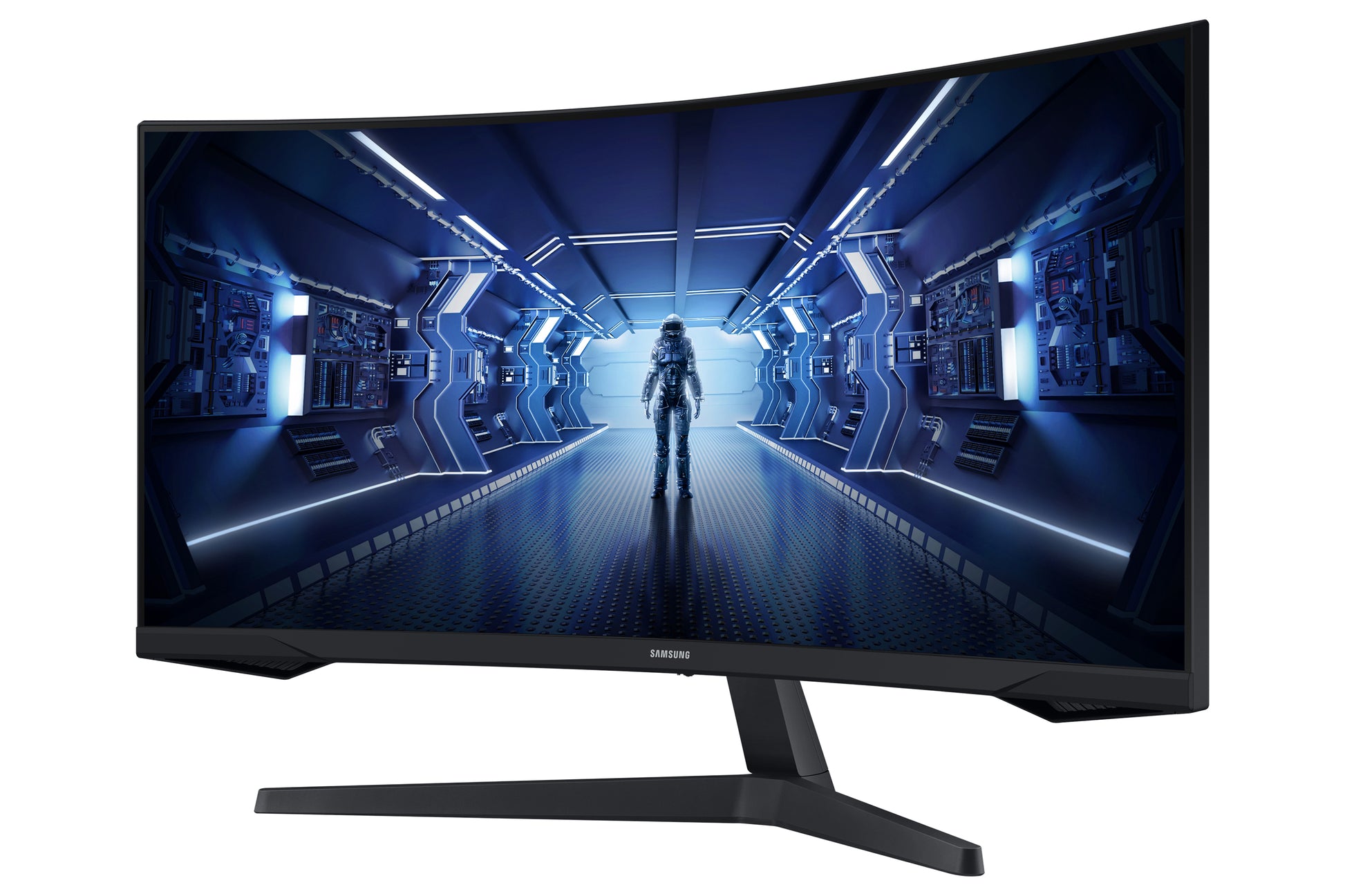 Samsung C34G55TWWP – Monitor, 34", LCD, Schwarz
