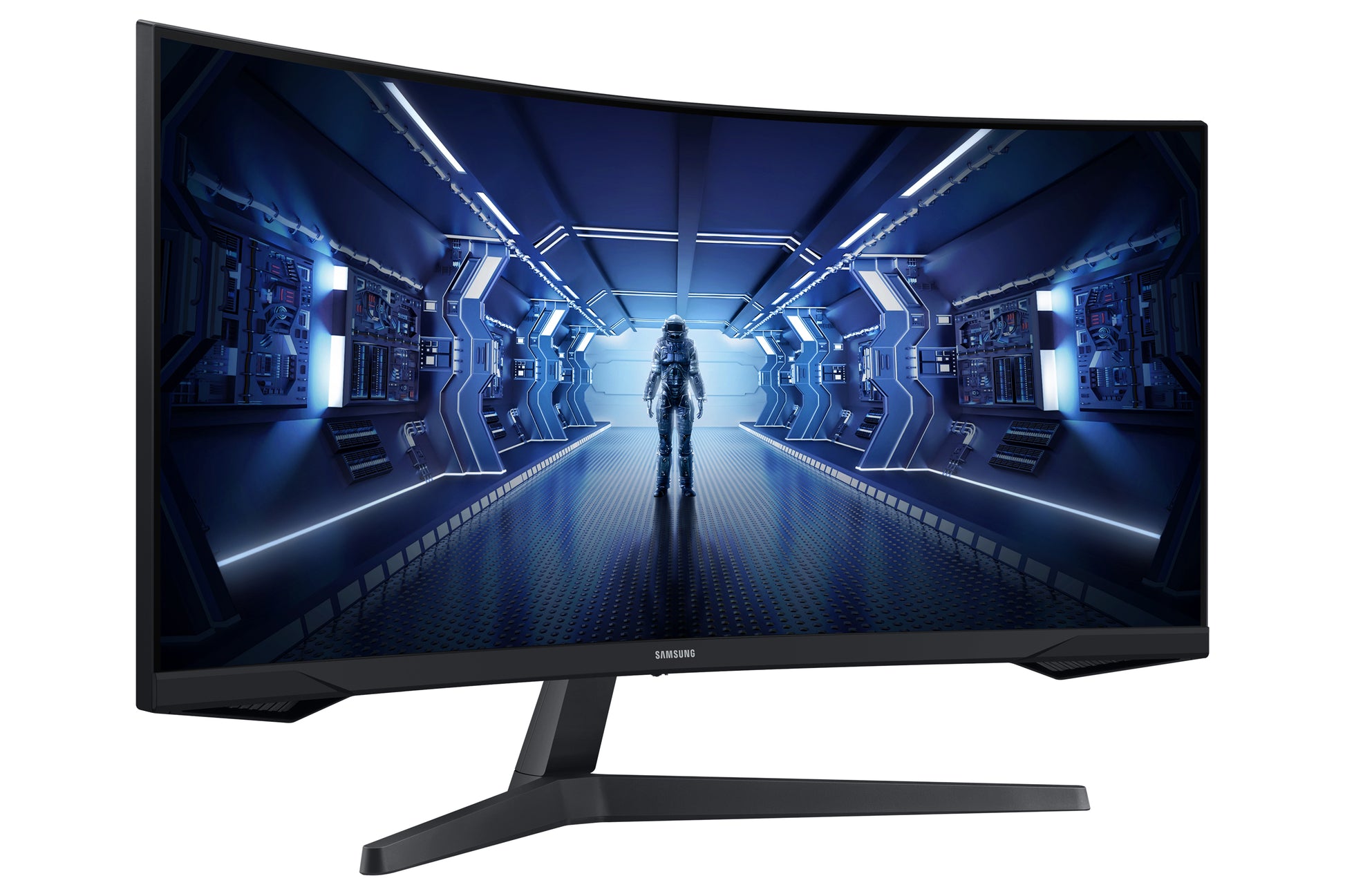 Samsung C34G55TWWP – Monitor, 34", LCD, Schwarz