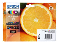 Epson Tintenpatronen-Multipack 33, schwarz, cyan, magenta, gelb, photo-schwarz, 5er-Pack – für Inkjetdrucker