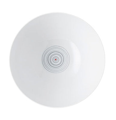Rosenthal Schüssel TAC Stripes 2.0 – 1,7 l, Ø 19 cm, Porzellan, Grau, spülmaschinenfest, mikrowellengeeignet