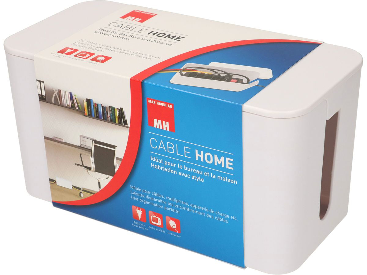 Max Hauri AG Kabelgehäuse – 115 mm × 0,24 m, Kunststoff, Weiss, 1er-Pack