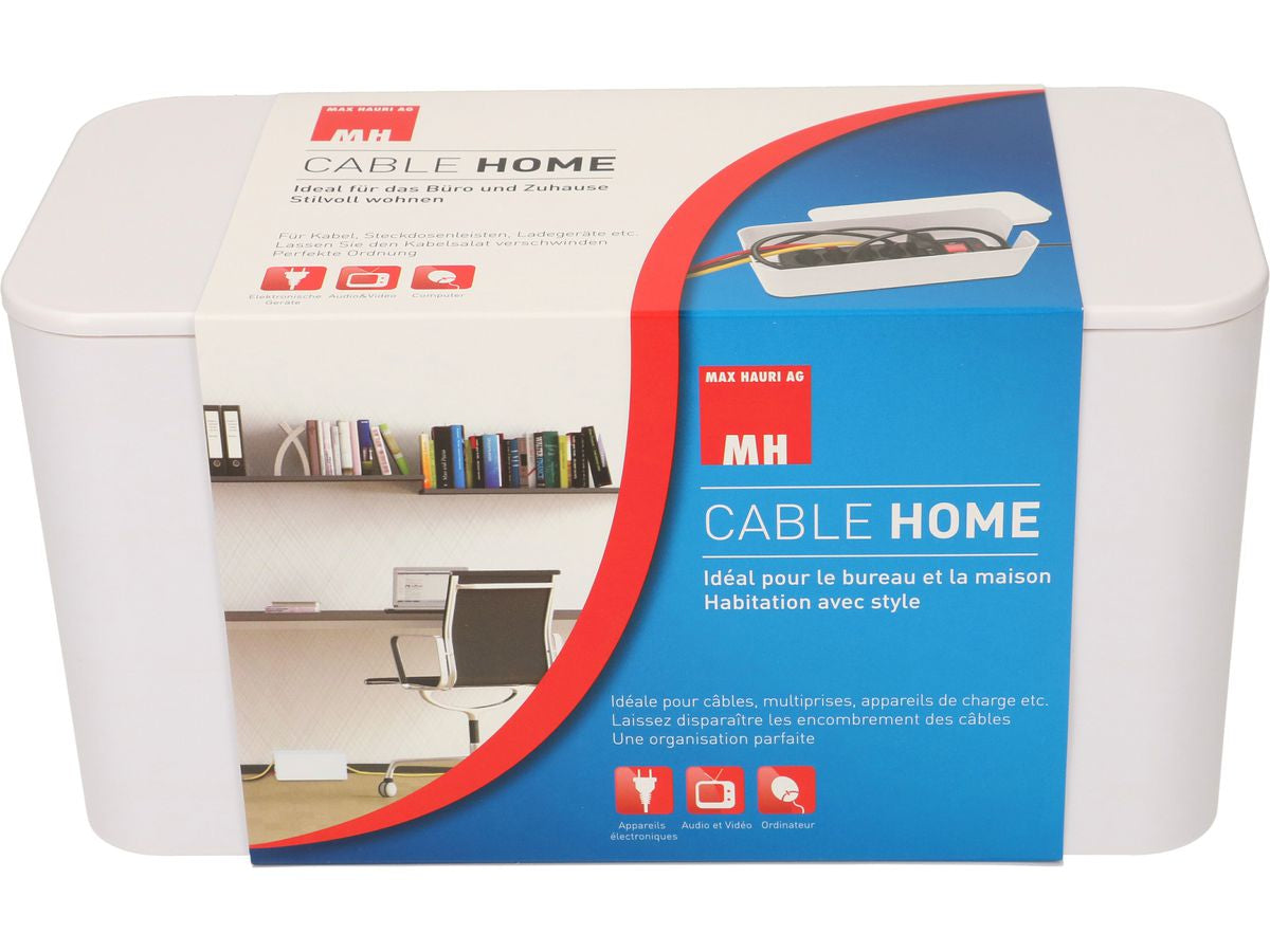 Max Hauri AG Kabelgehäuse – 115 mm × 0,24 m, Kunststoff, Weiss, 1er-Pack
