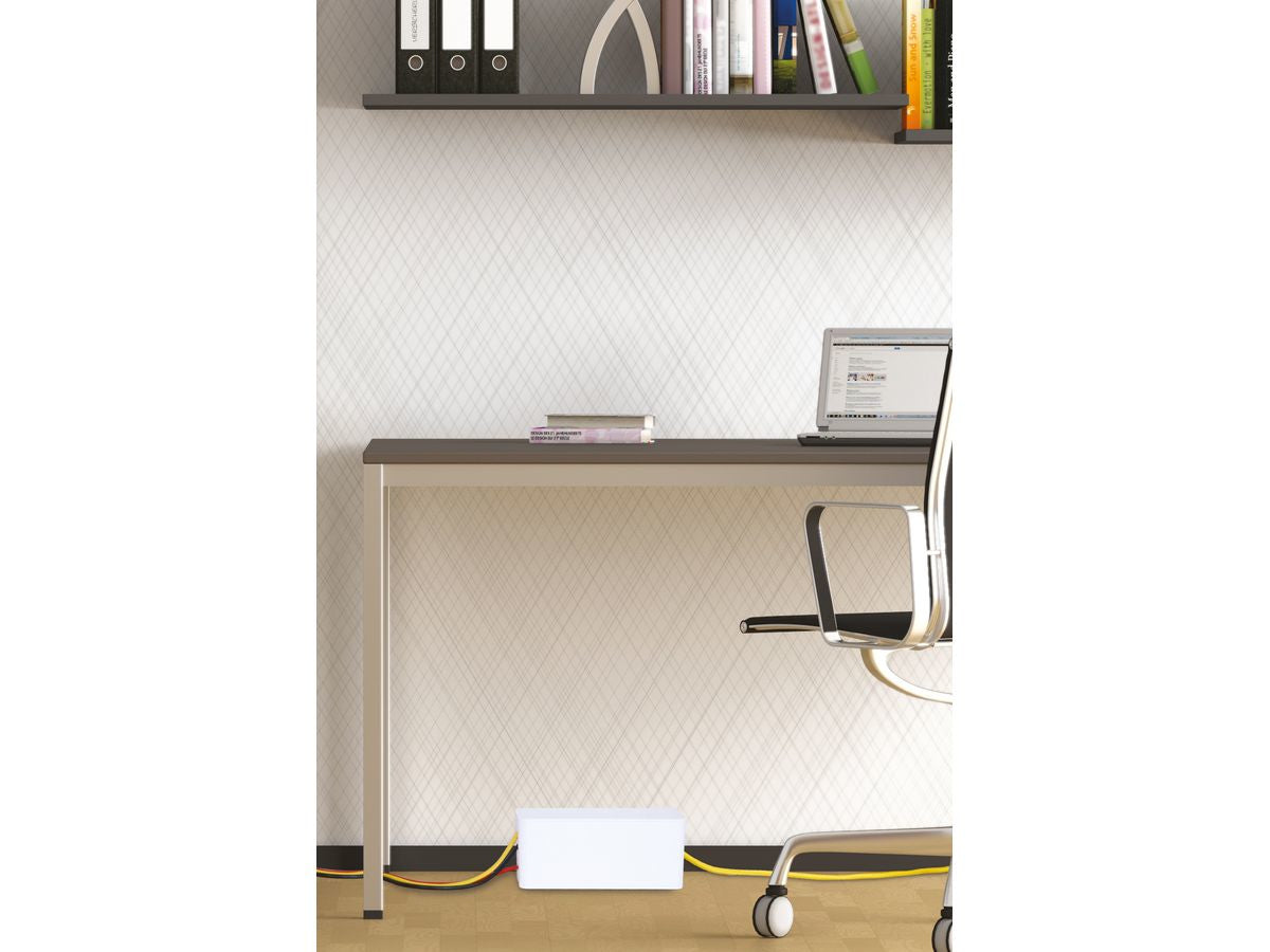 Max Hauri AG Kabelgehäuse – 115 mm × 0,24 m, Kunststoff, Weiss, 1er-Pack