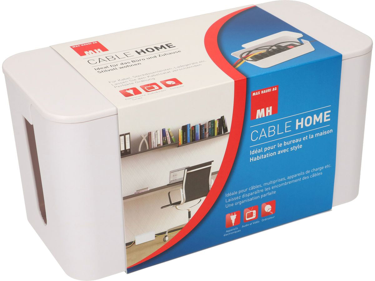 Max Hauri AG Kabelgehäuse – 115 mm × 0,24 m, Kunststoff, Weiss, 1er-Pack
