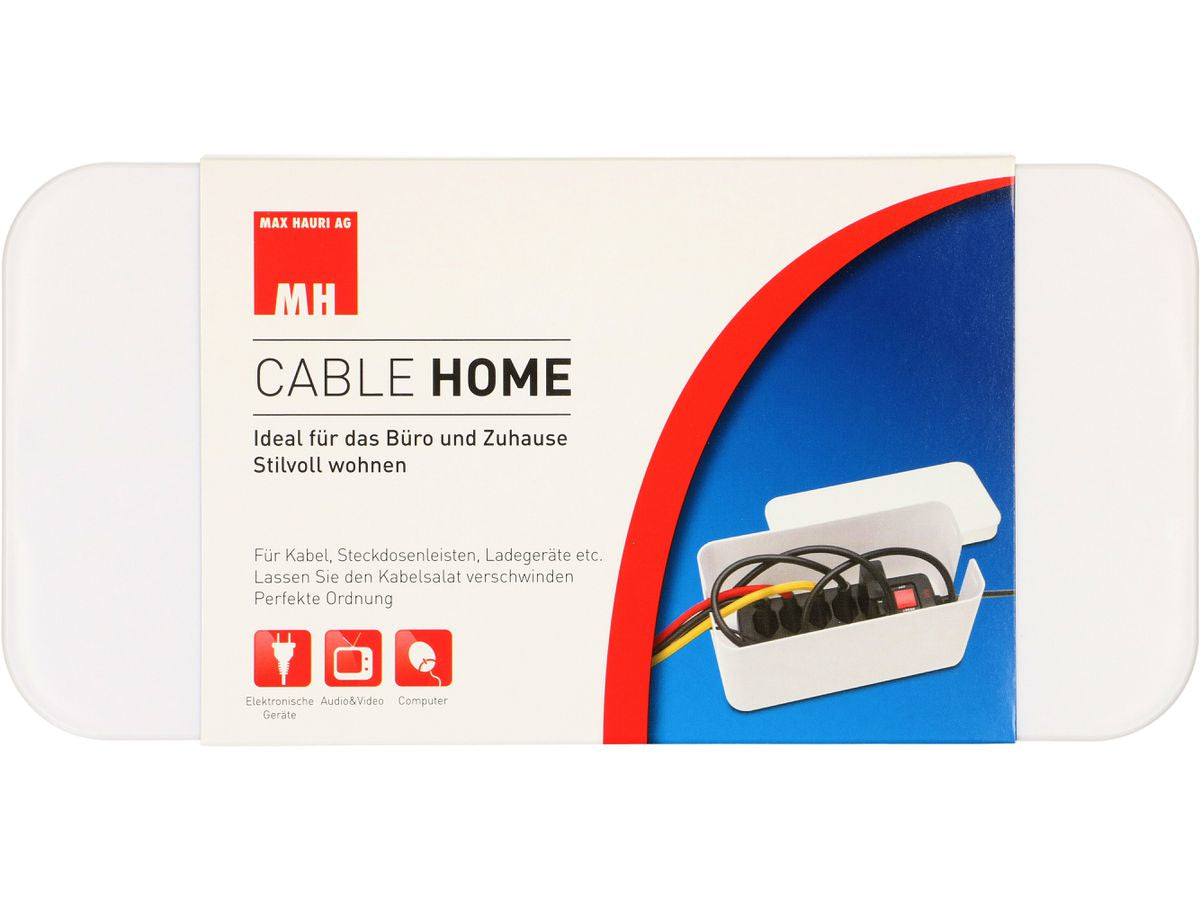 Max Hauri AG Kabelgehäuse – 115 mm × 0,24 m, Kunststoff, Weiss, 1er-Pack