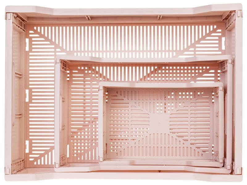 COCON Aufbewahrungsbox 2,97 l – Polypropylen (PP) – Rosa – 2-teiliges Set, mit Griff – 220 × 90 × 150 mm