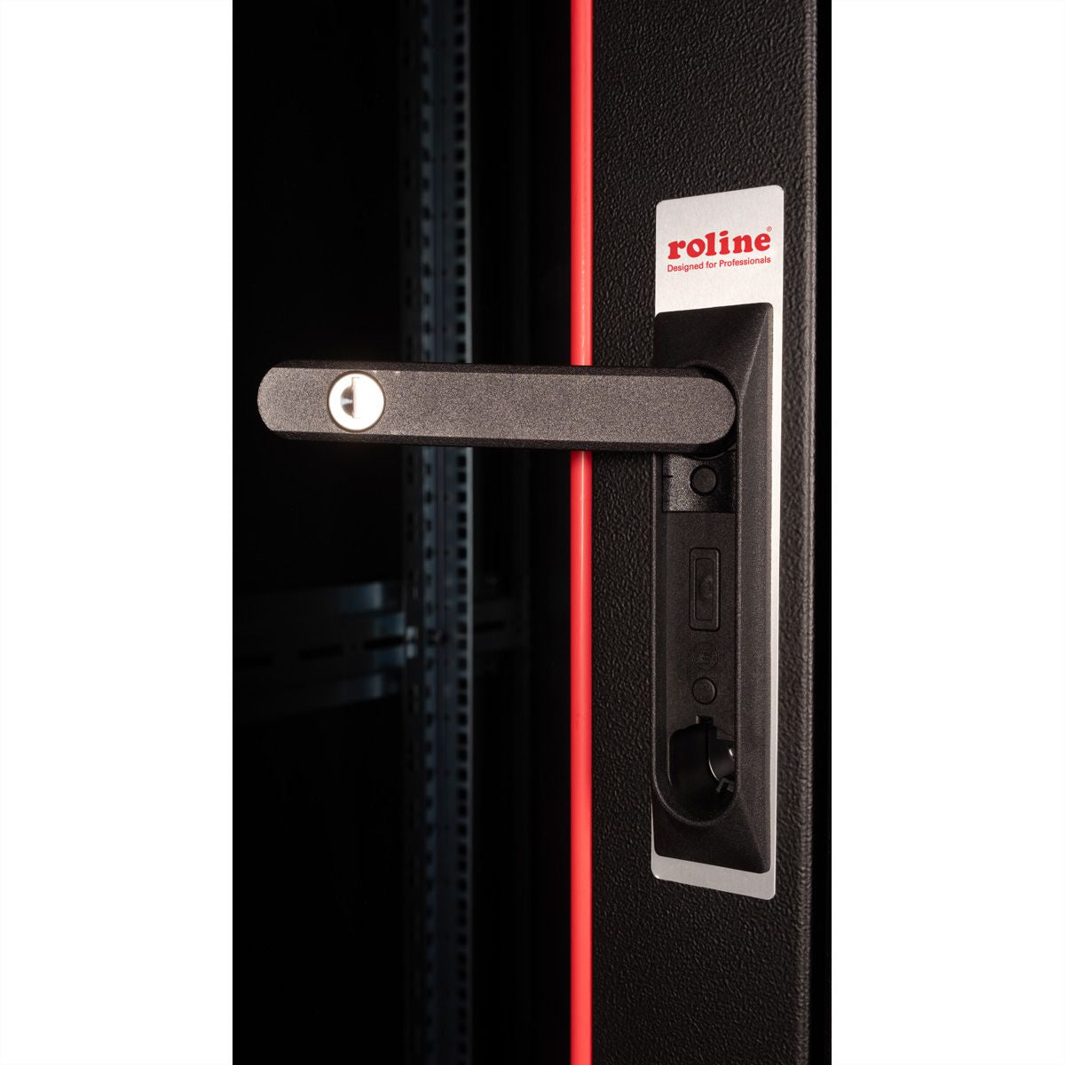 ROLINE Basic – 19" Netzwerkschrank 26U, IP20, abschliessbar, 600 × 600 × 1300 mm, schwarz, Stahl