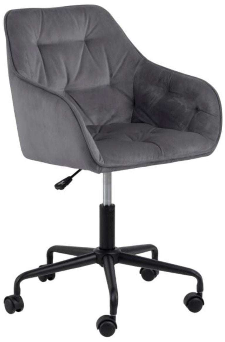 Actona AC Design Bürostuhl Brooke – dunkelgrau, Metallgestell